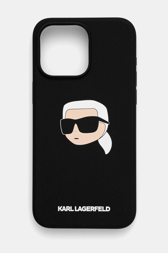 Obal na telefon Karl Lagerfeld iPhone 15 Pro Max 6.7 na mobil černá KLHMP15XSKHPPLK