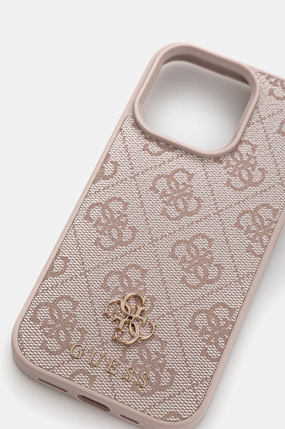 Guess custodia per telefono iPhone 16 Pro 6.3 GUHMP16LP4SM4MP rosa AA00