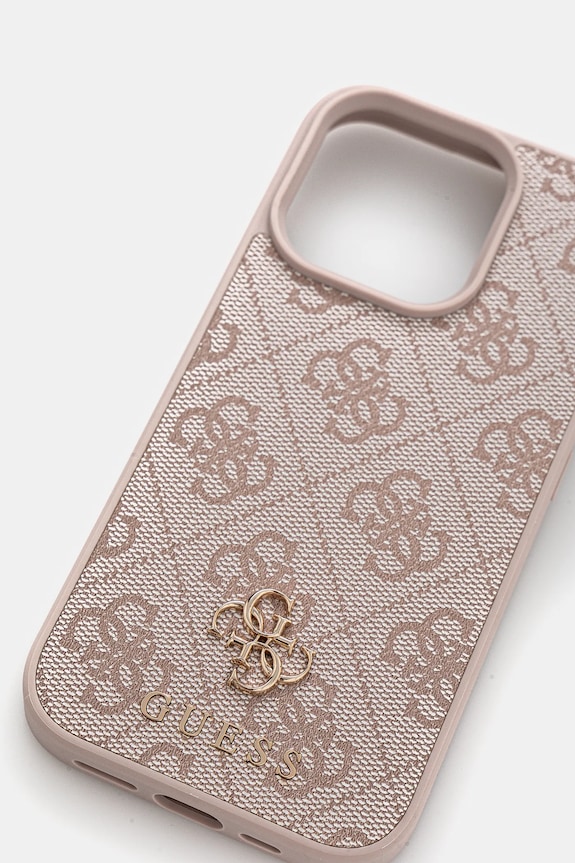 Guess telefon tok iPhone 16 Pro 6.3 GUHMP16LP4SM4MP rózsaszín AA00