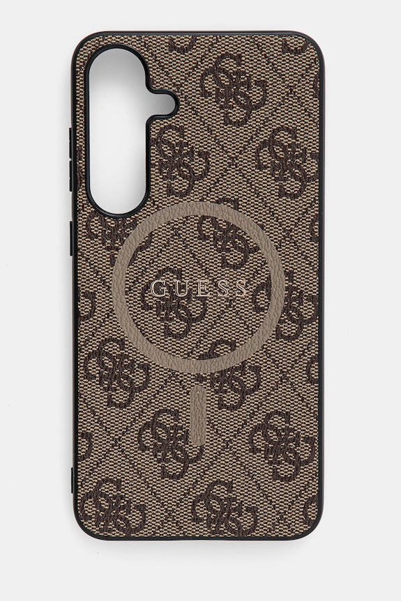 Puzdro na mobil Guess Samsung Galaxy S25+ na mobil hnedá GUHMS25MG4GFRW