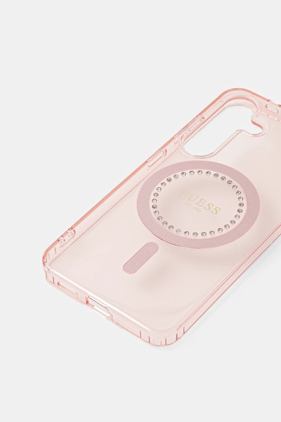 Guess Husa pentru telefon Samsung Galaxy S25 GUHMS25SPFTDTEP roz AA00