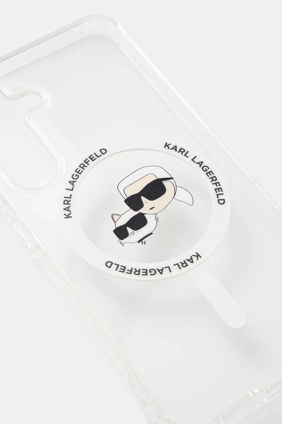 Karl Lagerfeld custodia per telefono Samsung Galaxy S25 KLHMS25SHLSKCH bianco AA00