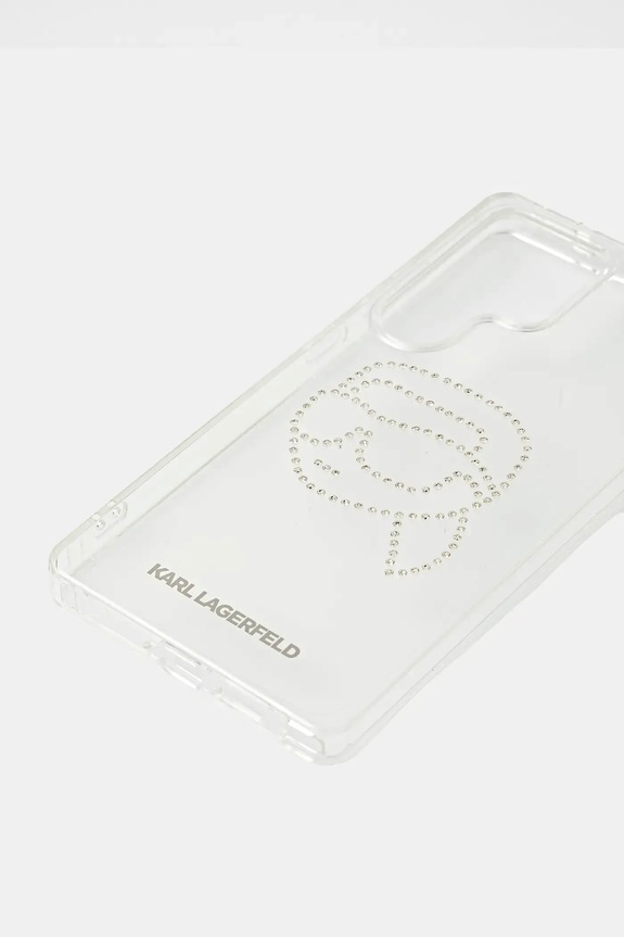 Karl Lagerfeld custodia per telefono Samsung Galaxy S25 Ultra KLHCS25LHKHDCELT transparente AA00