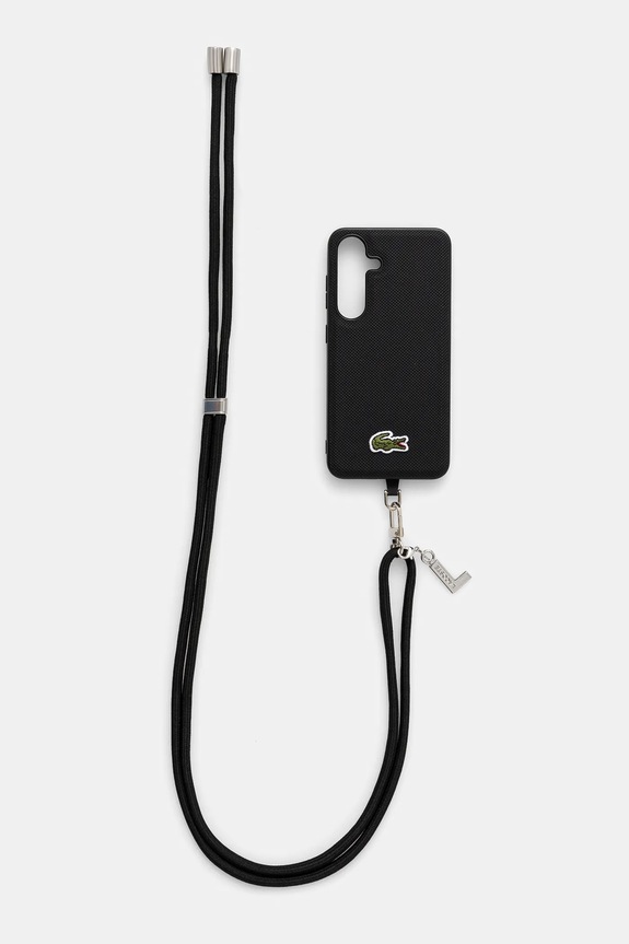 Θήκη κινητού Lacoste Samsung Galaxy S25 για τηλέφωνο μαύρο LCHMBCS25SPVCK