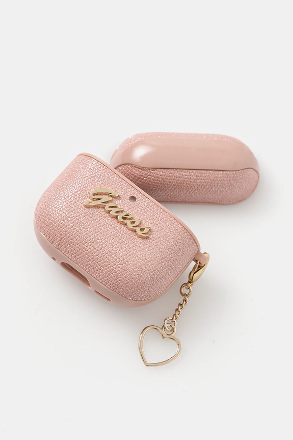 Guess pokrowiec na airpods 4 GUA4PGMCSP różowy AA00