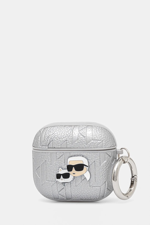 Θήκη για airpod Karl Lagerfeld AirPods 4 ασημί KLA4PGKCPS