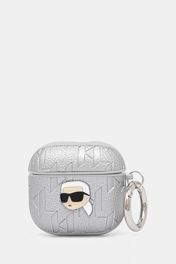 Θήκη για airpod Karl Lagerfeld AirPods 4 ασημί KLA4PGKIPS