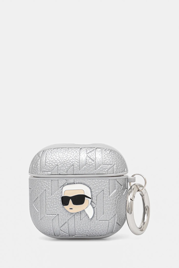 Θήκη για airpod Karl Lagerfeld AirPods 4 ασημί KLA4PGKIPS