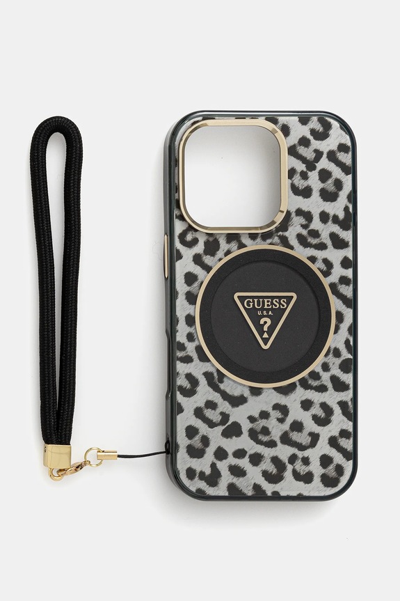 Θήκη κινητού Guess iPhone 16 Pro για τηλέφωνο μαύρο GUHMP16LHLORSSK