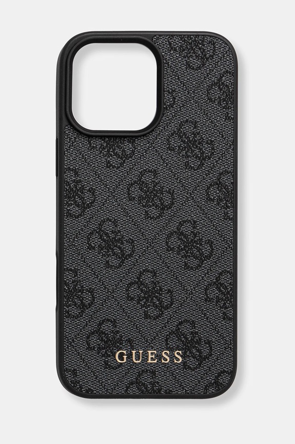Guess telefon tok iPhone 16 Pro Max telefonhoz fekete GUHCP16XG4GFGR