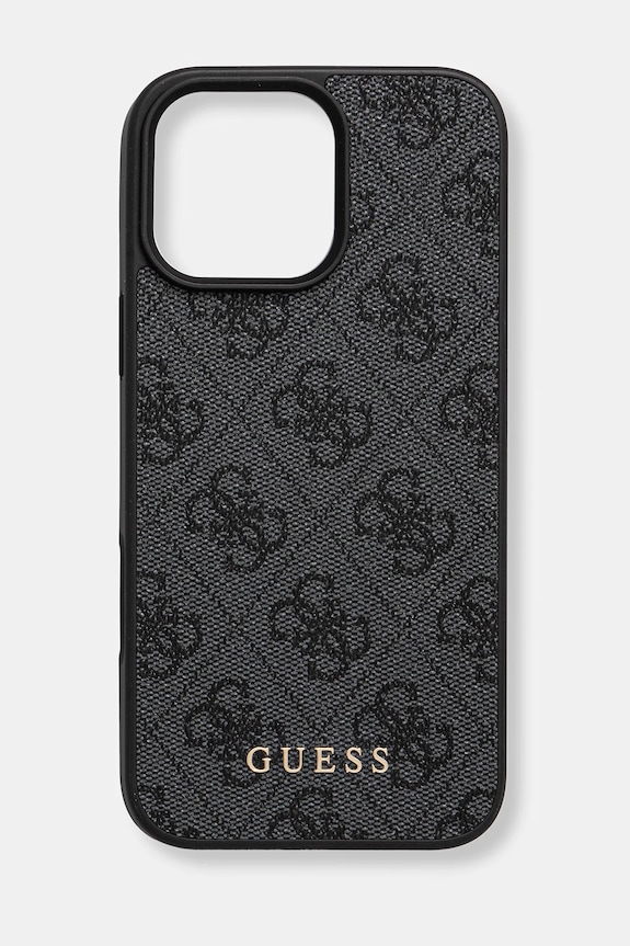 Guess telefon tok iPhone 16 Pro Max telefonhoz fekete GUHCP16XG4GFGR