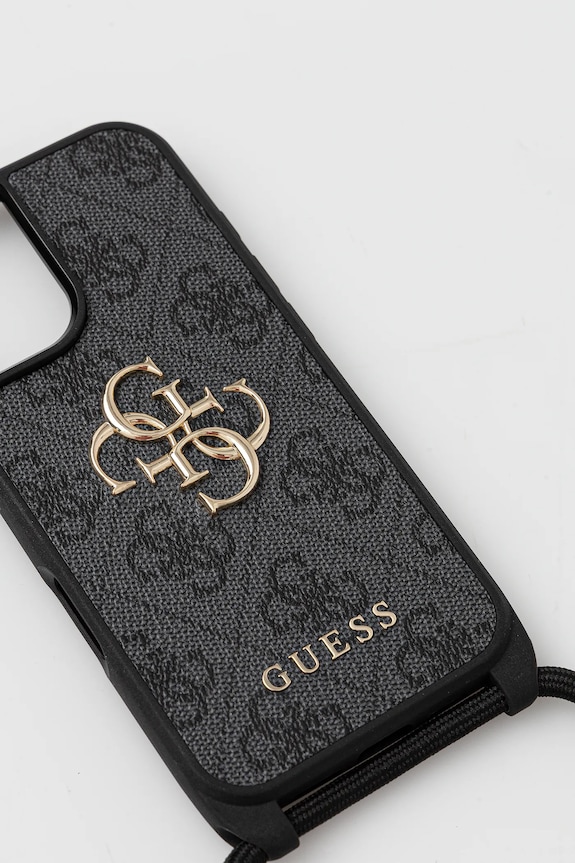 Obal na telefon Guess iPhone 16 GUHCP16SP4GMGCRK černá AA00