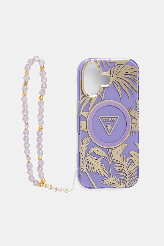 Guess telefon tok iPhone 16 telefonhoz lila GUHMP16SHPCTPLSU