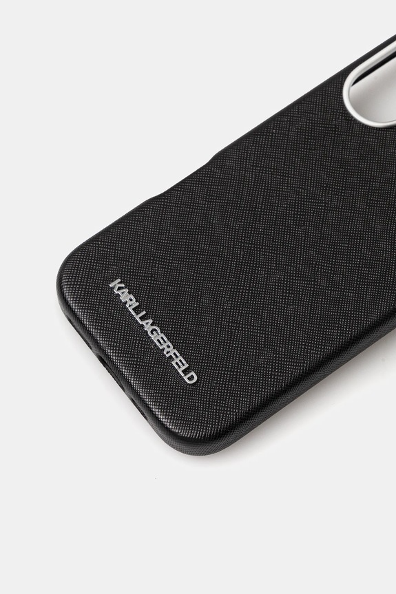 Karl Lagerfeld etui na telefon iPhone 16 KLHMP16SPSAFWMCK czarny AA00