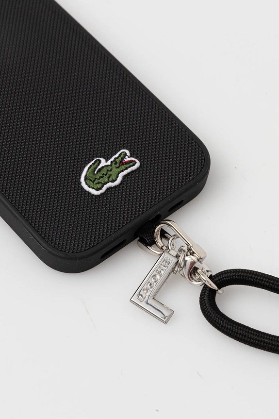 Lacoste etui na telefon iPhone 15 Pro LCHMBCP15LPVCK czarny AA00