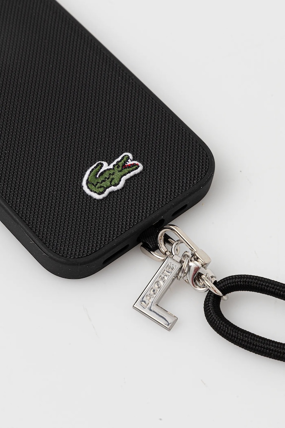 Lacoste etui na telefon iPhone 15 Pro LCHMBCP15LPVCK czarny AA00