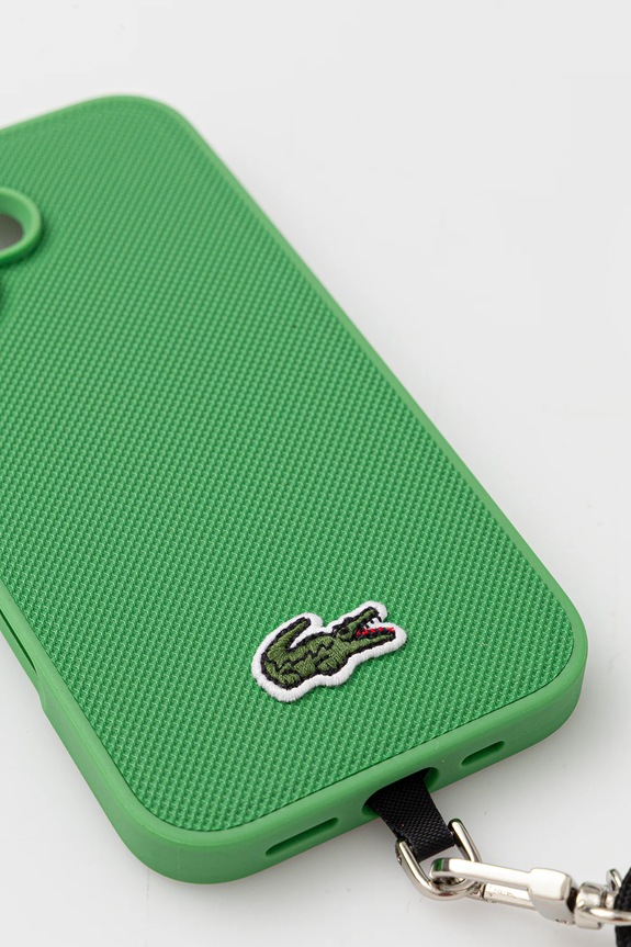 Lacoste custodia per telefono iPhone 16 LCHMBCP16SPVCN verde AA00