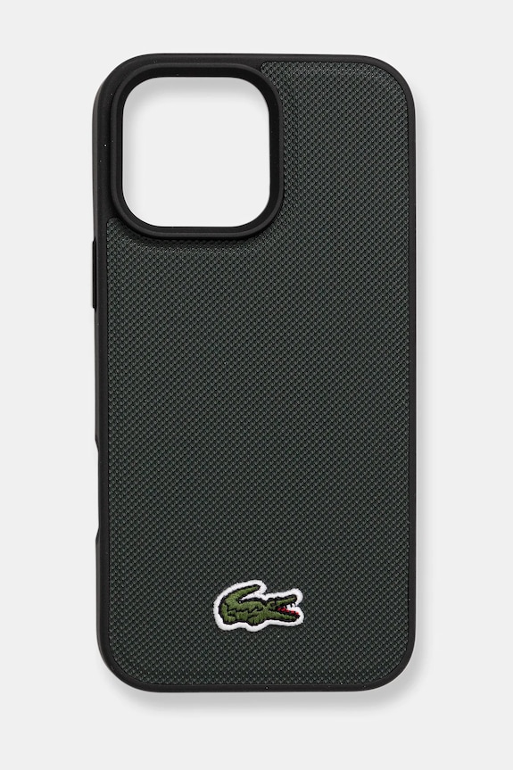 Lacoste custodia per telefono iPhone 16 Pro Max semplice verde LCHMP16XPVCE
