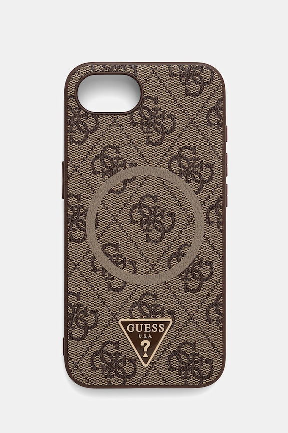 Guess etui na telefon iPhone 16e na telefon brązowy GUHMPSE4P4TDPW