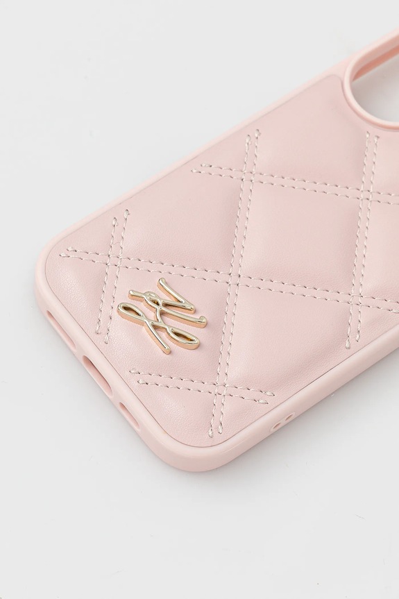 Karl Lagerfeld etui na telefon iPhone 16 KLHCP16SPSQSKLSMSP różowy AA00