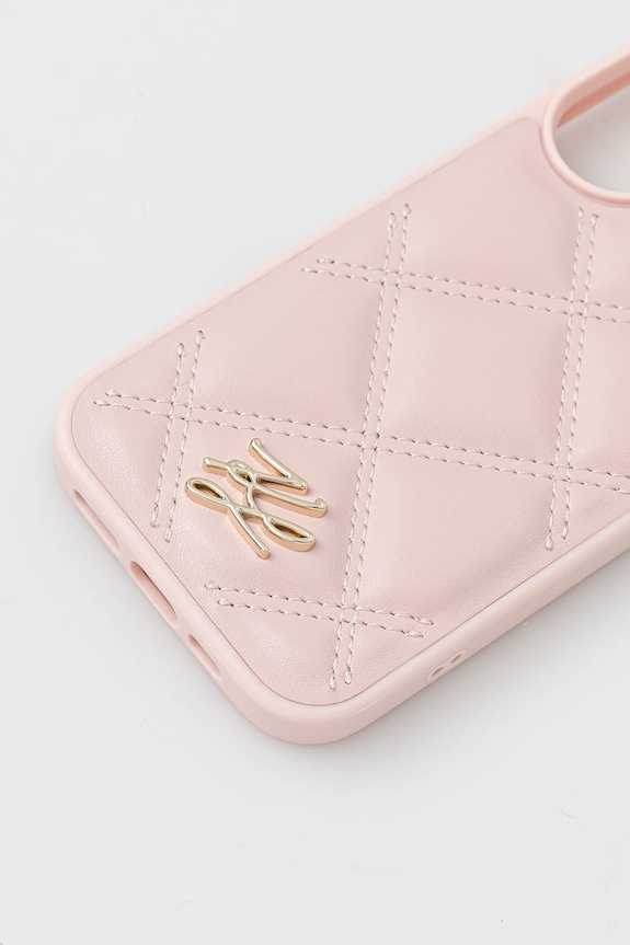 Karl Lagerfeld etui na telefon iPhone 16 KLHCP16SPSQSKLSMSP różowy AA00