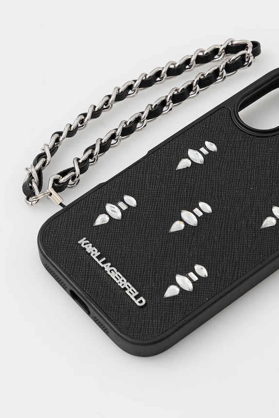 Θήκη κινητού Karl Lagerfeld iPhone 16 KLHCP16SPSADJSK μαύρο AA00