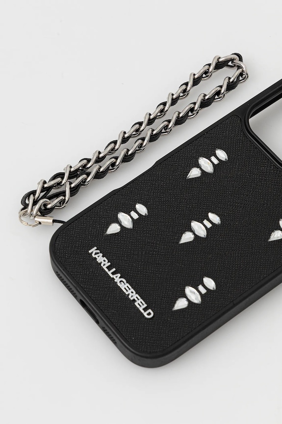 Karl Lagerfeld etui na telefon iPhone 16 Pro KLHCP16LPSADJSK czarny AA00