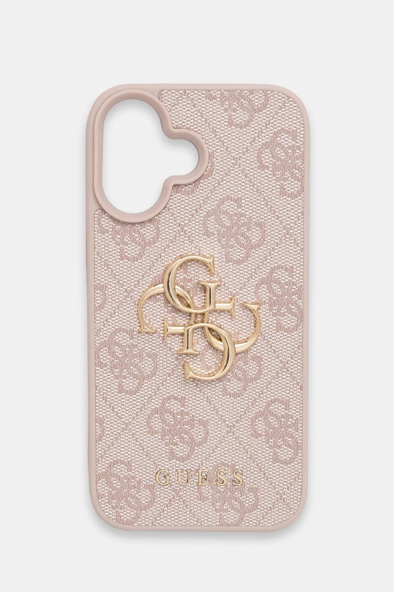 Guess telefon tok iPhone 16 aplikációval rózsaszín GUHCP16S4GMGPI