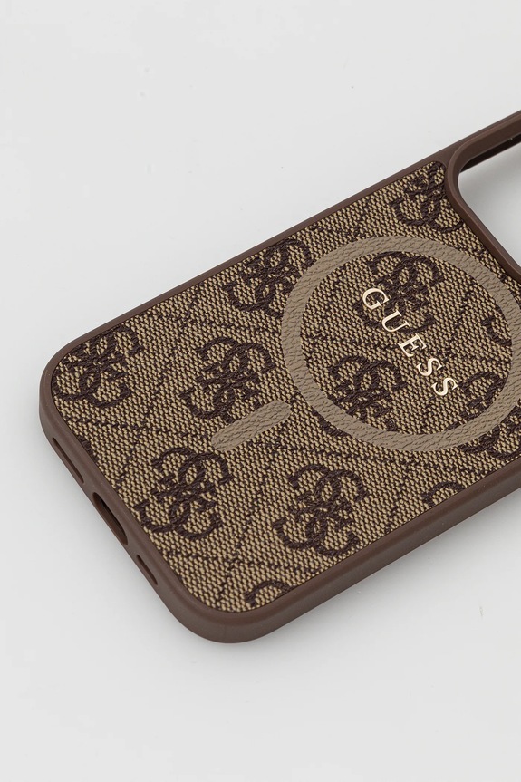 Θήκη κινητού Guess iPhone 16 Pro GUHMP16LG4GFRW καφέ AA00