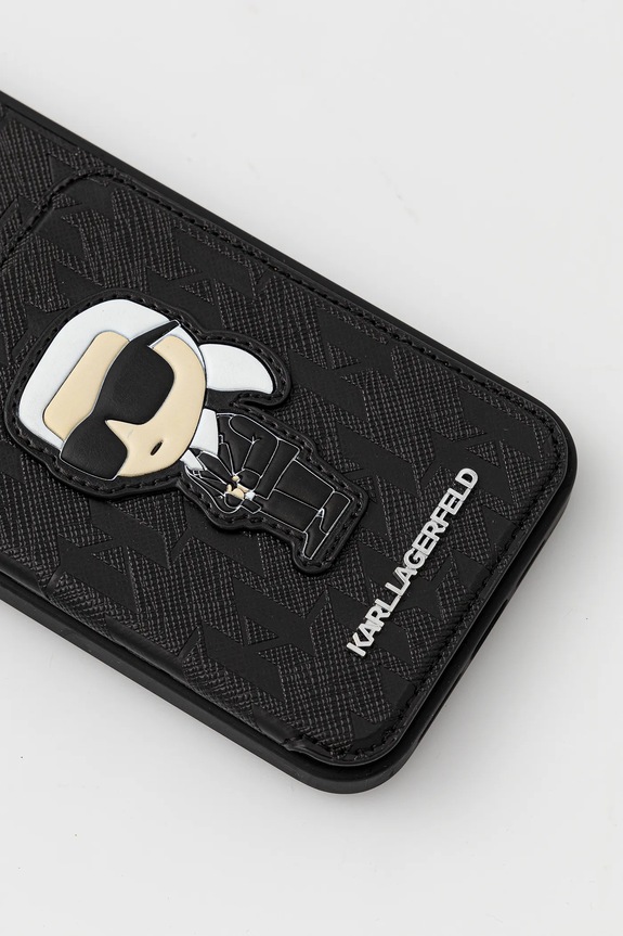 Kiegészítők Karl Lagerfeld telefon tok iPhone 15 Pro Max KLHCP15XSAKKNSCK fekete