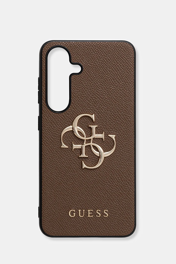 Guess husă pentru telefon Samsung Galaxy S25 pentru telefon maro GUHCS25SPGT4MBW