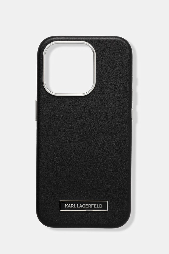 Karl Lagerfeld etui na telefon iPhone 15 Pro na telefon czarny KLHMP15LPGMSRPK