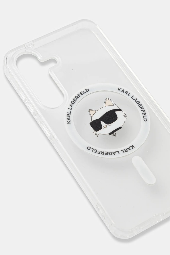 Puzdro na mobil Karl Lagerfeld Samsung Galaxy S25 KLHMS25SHLSCHH priesvitná AA00