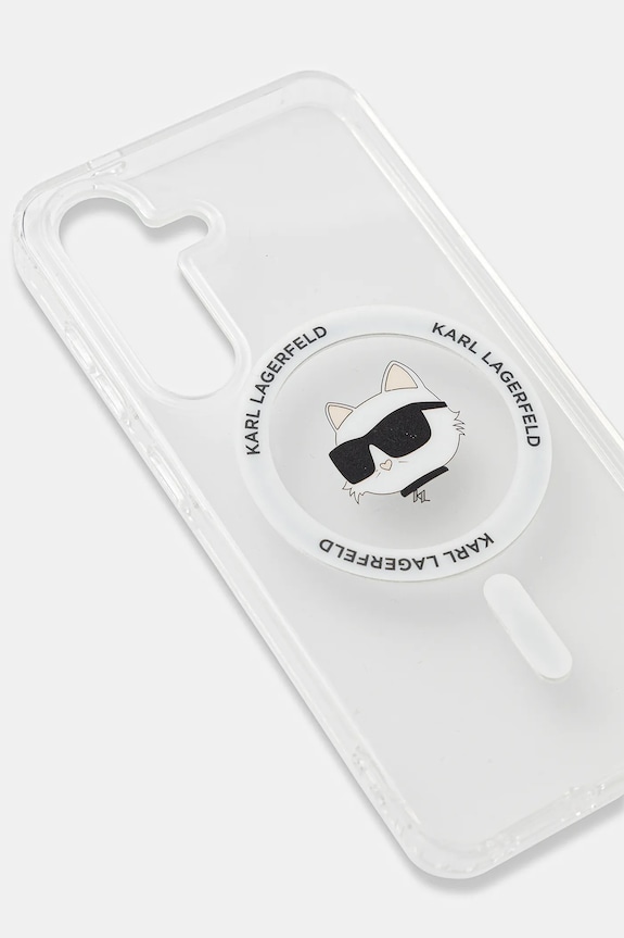 Puzdro na mobil Karl Lagerfeld Samsung Galaxy S25 KLHMS25SHLSCHH priesvitná AA00