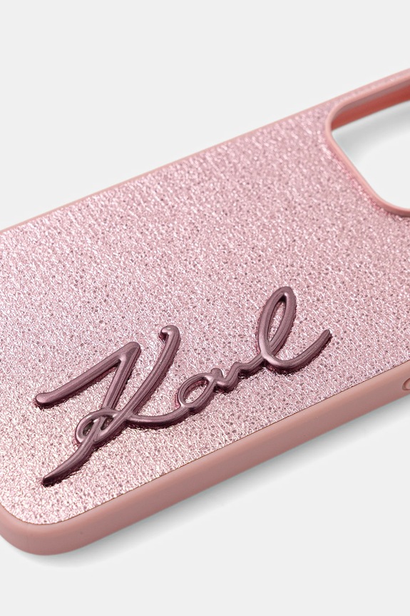 Θήκη κινητού Karl Lagerfeld iPhone 15 Pro Max KLHCP15XPFMFBKMP ροζ AA00