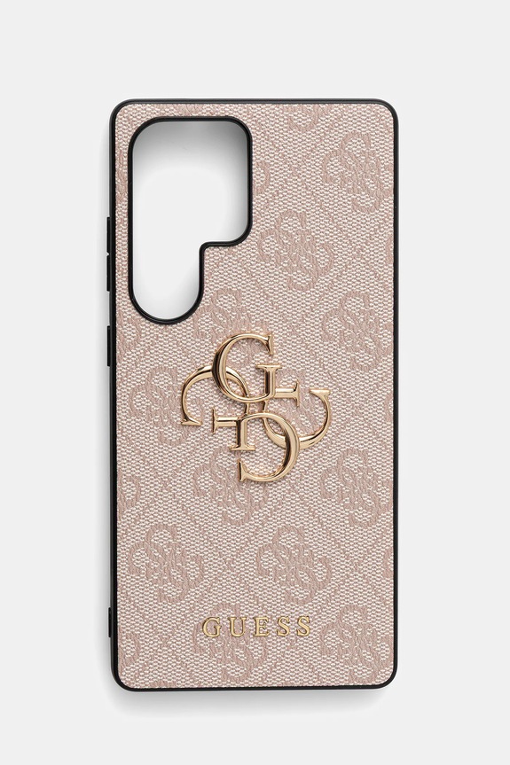 Etui za telefon Guess Samsung Galaxy S25 Ultra natpis roza GUHCS25L4GMGPI