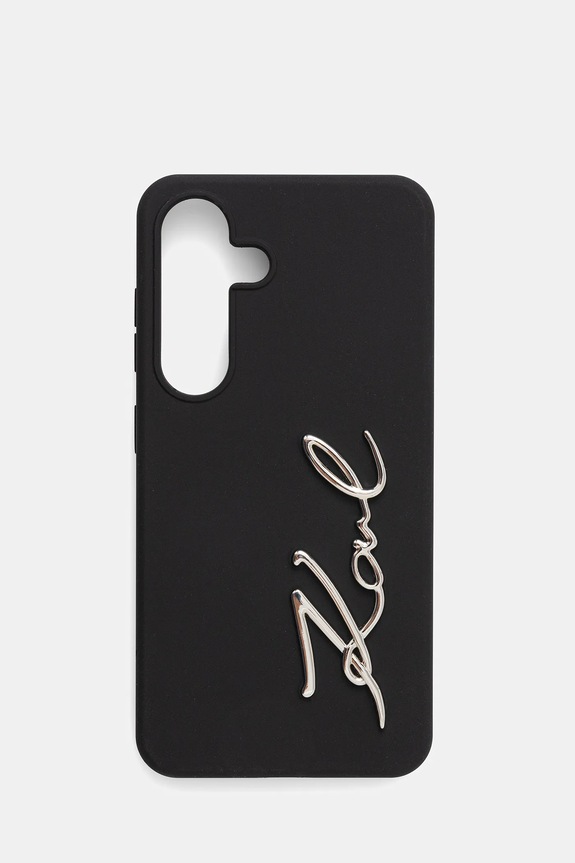 Θήκη κινητού Karl Lagerfeld Samsung Galaxy S25 για τηλέφωνο μαύρο KLHCS25SSCMSMVK