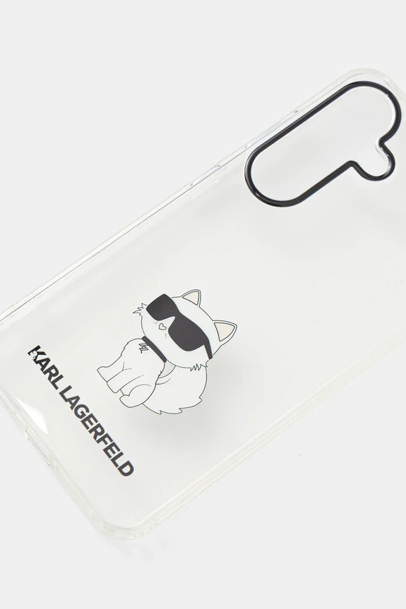 Obal na telefon Karl Lagerfeld Samsung S24 Ultra KLHCS24SHNCHTCT průhledná AA00