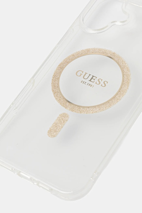 Guess custodia per telefono iPhone 16 Plus 6.7" GUHMP16MHFGERET transparente AA00