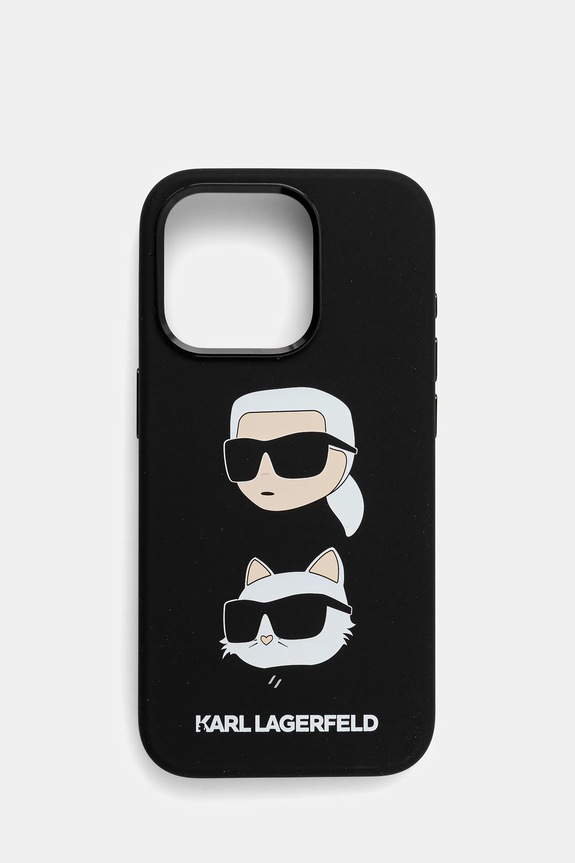 Θήκη κινητού Karl Lagerfeld iPhone 15 Pro 6.1" για τηλέφωνο μαύρο KLHCP15LSDHKCNK