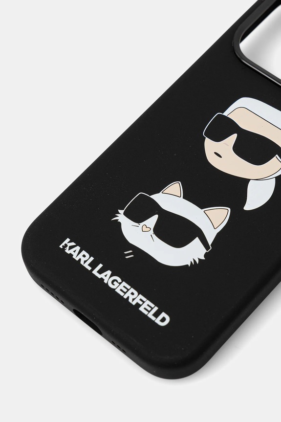 Θήκη κινητού Karl Lagerfeld iPhone 15 Pro 6.1" KLHCP15LSDHKCNK μαύρο AA00