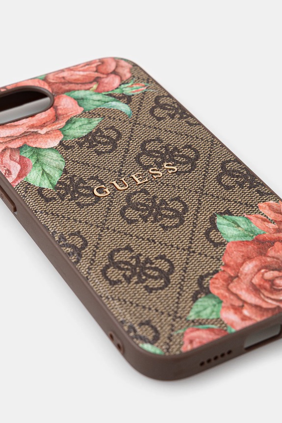 Guess custodia per telefono iPhone 16e GUHMPSE4P4ROPEMCW marrone AA00