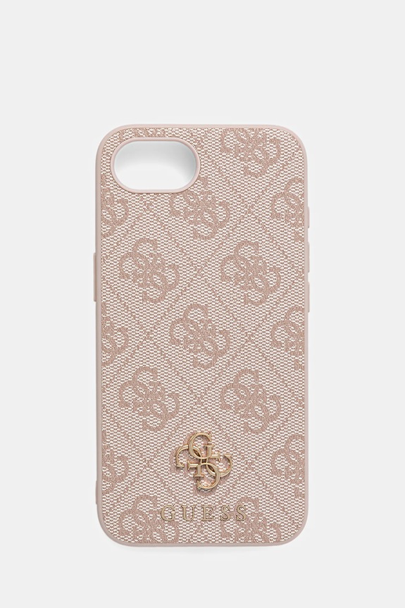 Guess custodia per telefono iPhone 16e stampa all-over rosa GUHMPSE4P4SM4MP