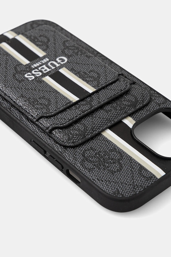 Etui za telefon Guess iPhone 15 GUBPHCP15SP4RPSK črna AA00