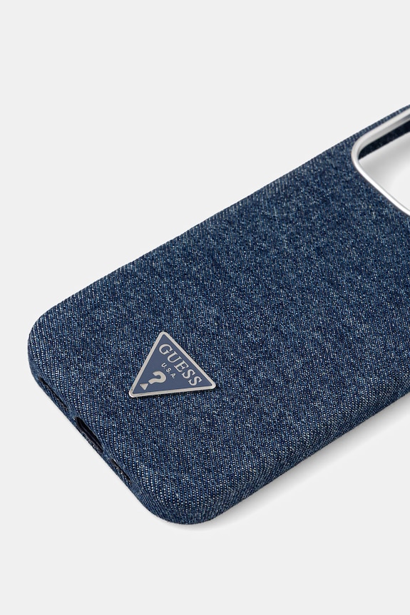 Guess telefon tok iPhone 16 Pro Max GUHMP16XRJFWTLB kék AA00