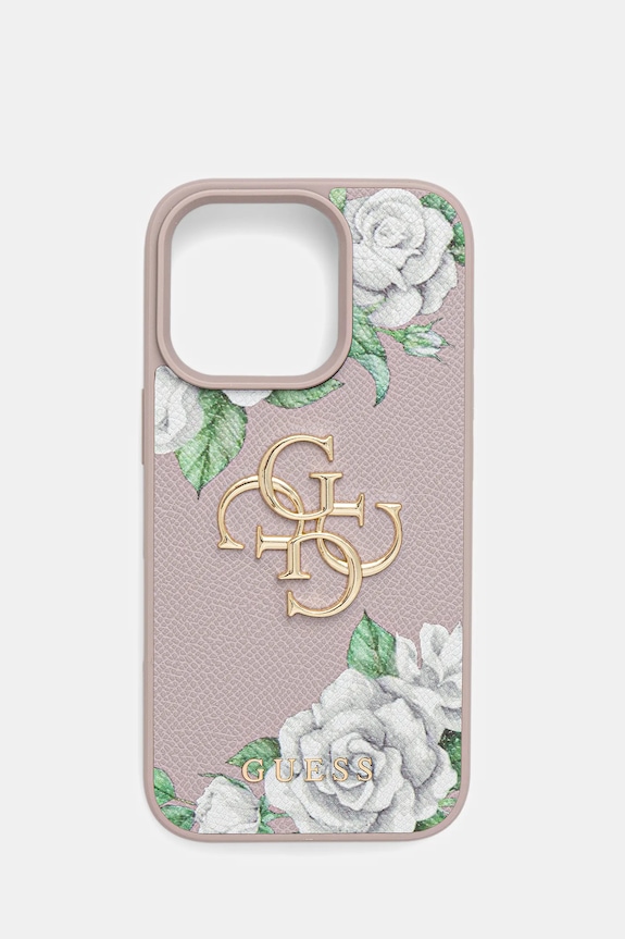 Guess custodia per telefono iPhone 16 Pro stampa all-over violetto GUHCP16LPGROP4MU