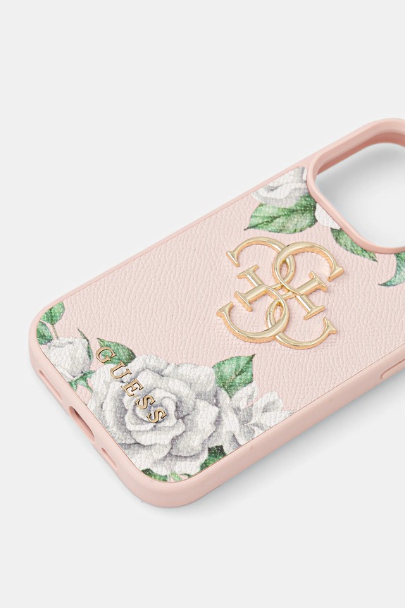 Guess custodia per telefono iPhone 16 Pro GUHCP16LPGROP4MP rosa AA00