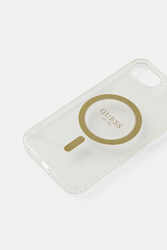 Guess custodia per telefono iPhone 16e GUHMPSE4HFGERET transparente AA00
