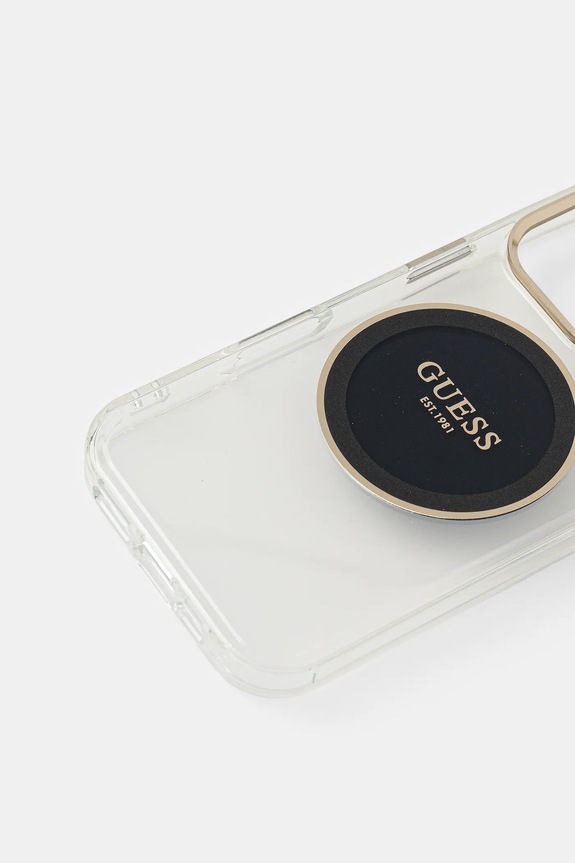 Guess custodia per telefono iPhone 16 Pro GUHMP16LHTDRCEDK nero AA00
