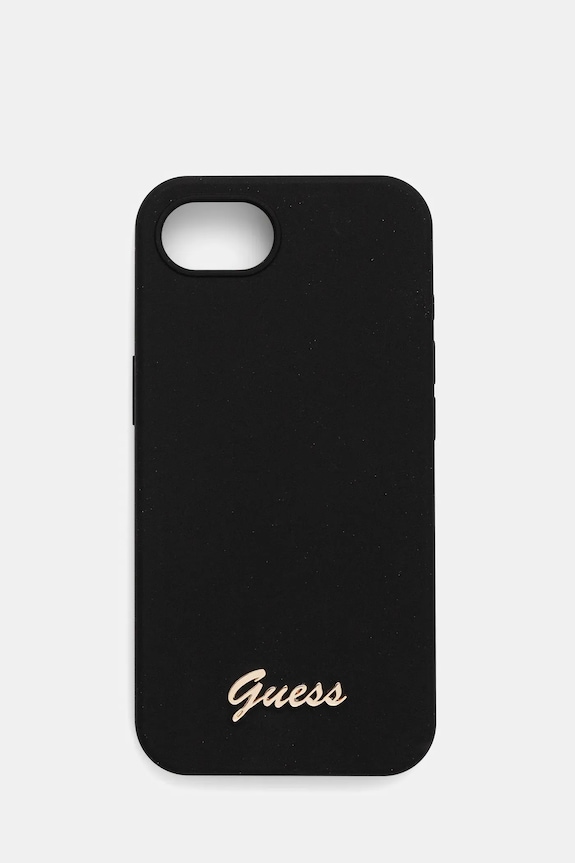 Puzdro na mobil Guess iPhone 16e Darčekový box čierna GUHMPSE4SMBSLK